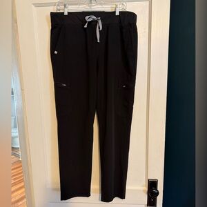 FIGS Yola Skinny Scrub Pants L Black